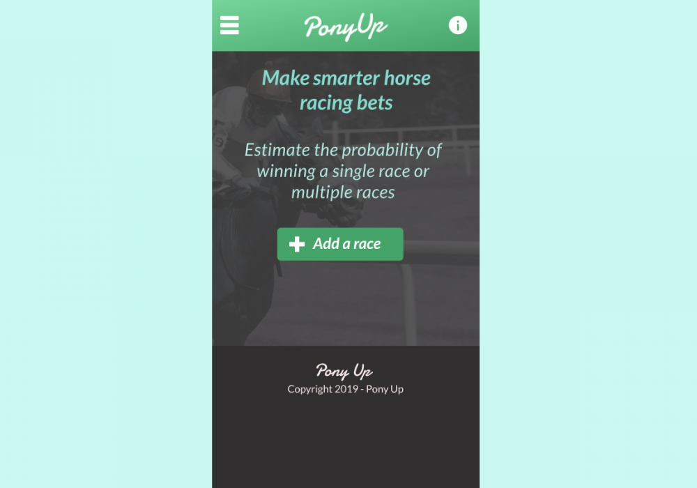 Pony Up screenshot mobile design